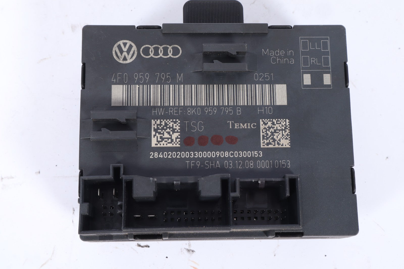 2009 - 2010 AUDI Q5 PASSENGER REAR RIGHT DOOR CONTROL MODULE 8F0 959 795 M OEM
