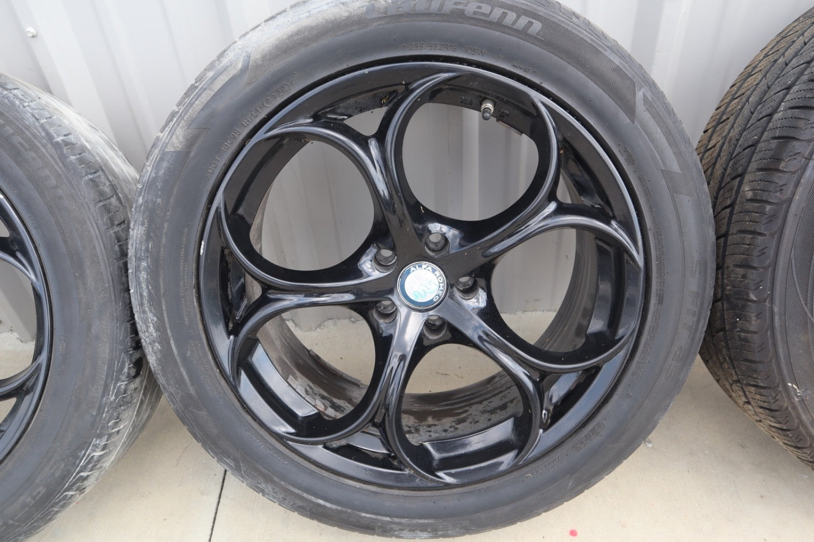 ALFA ROMEO STELVIO 19 INCH RIMS DRAKE STYLE 4 PIECE SET OEM