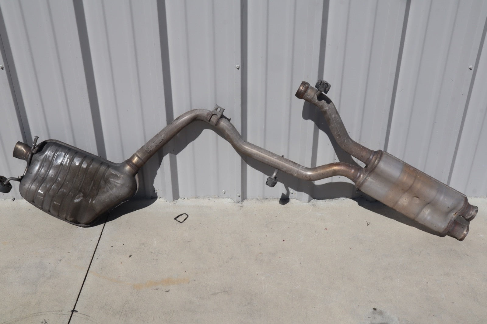 2014 MERCEDES-BENZ E350 COUPE EXHAUST SYSTEM MUFFLER PIPE SET KIT OEM