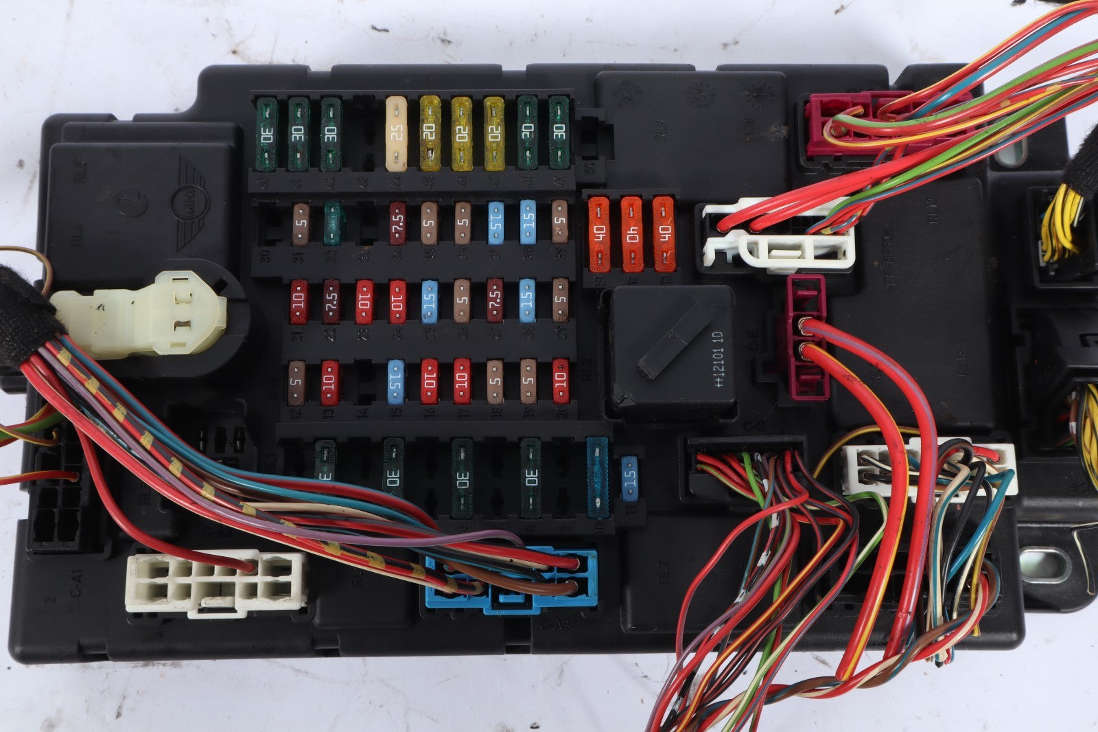 2012 MINI COOPER R58 BCM FUSE DISTRIBUTION BOX BODY CONTROL MODULE 3456859 OEM