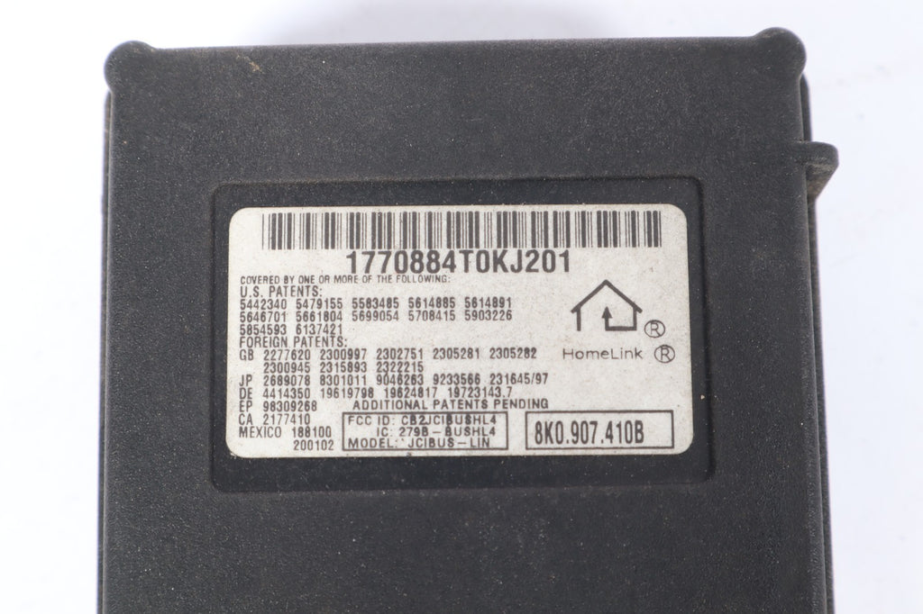 2009-2012 AUDI A4 GARAGE OPENER CONTROL MODULE UNIT 8K0907410B OEM