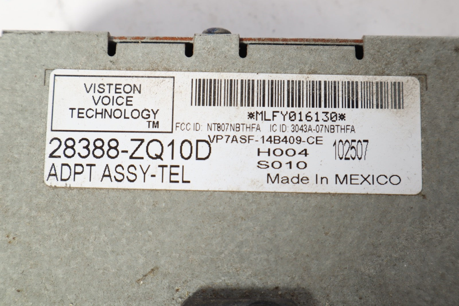 2007-2012 NISSAN ARMADA TELEMATICS COMMUNICATION CONTROL MODULE 28388-ZQ10A OEM