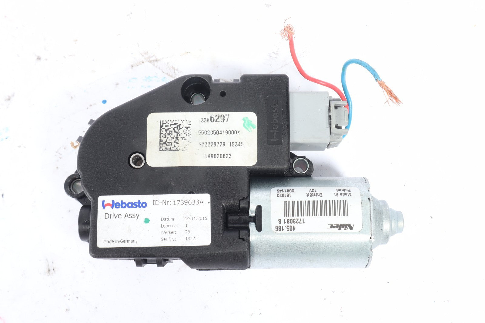 2016-2019 BUICK CASCADA CONVERTIBLE TOP REAR COMPARTMENT ACTUATOR MOTOR OEM