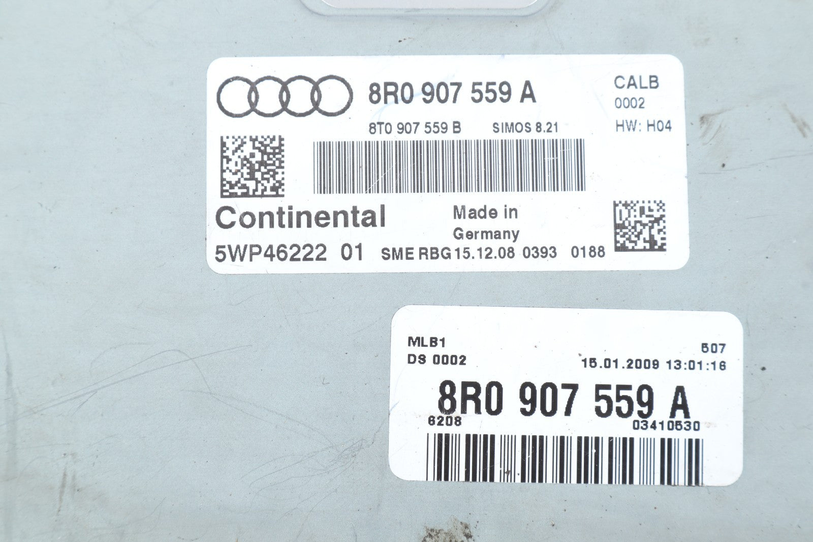 2009-2010 AUDI Q5 ECU ENGINE COMPUTER CLUSTER IGNITION KEY OEM 8R0 907 559 A