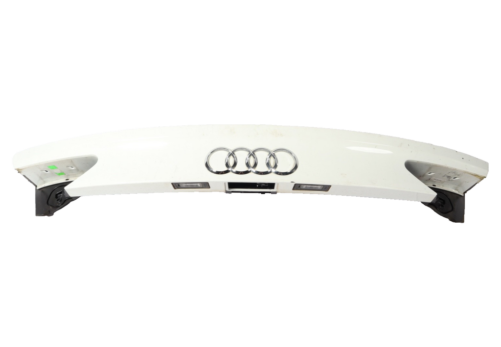13-17 Audi A7 Quattro S7 Rear Trunk Lid Panel Spoiler Mount White 4G8827086 OEM