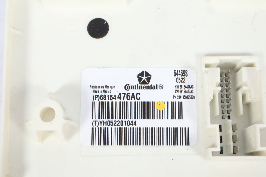 2012 Dodge Journey Interior Cabin Body Control Module Fuse Box Panel 68154476