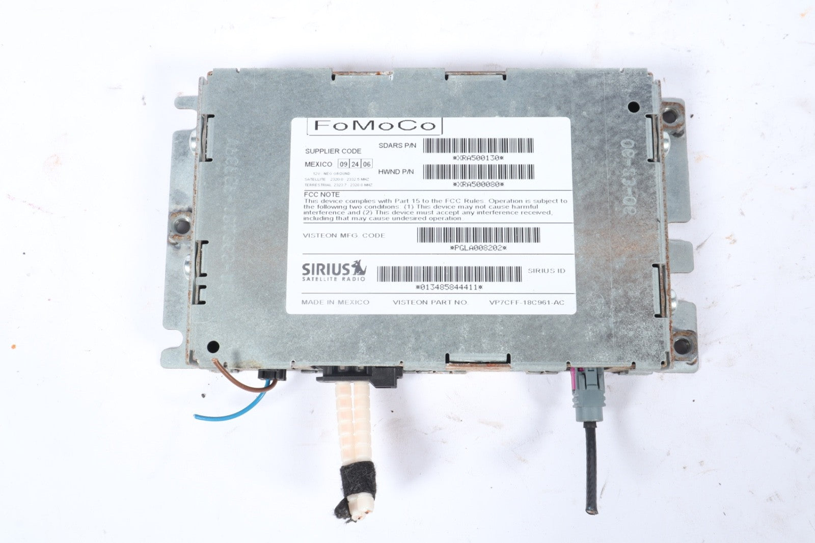 2006 2012 RANGE ROVER SATELLITE RADIO RECEIVER CONTROL MODULE  OEM
