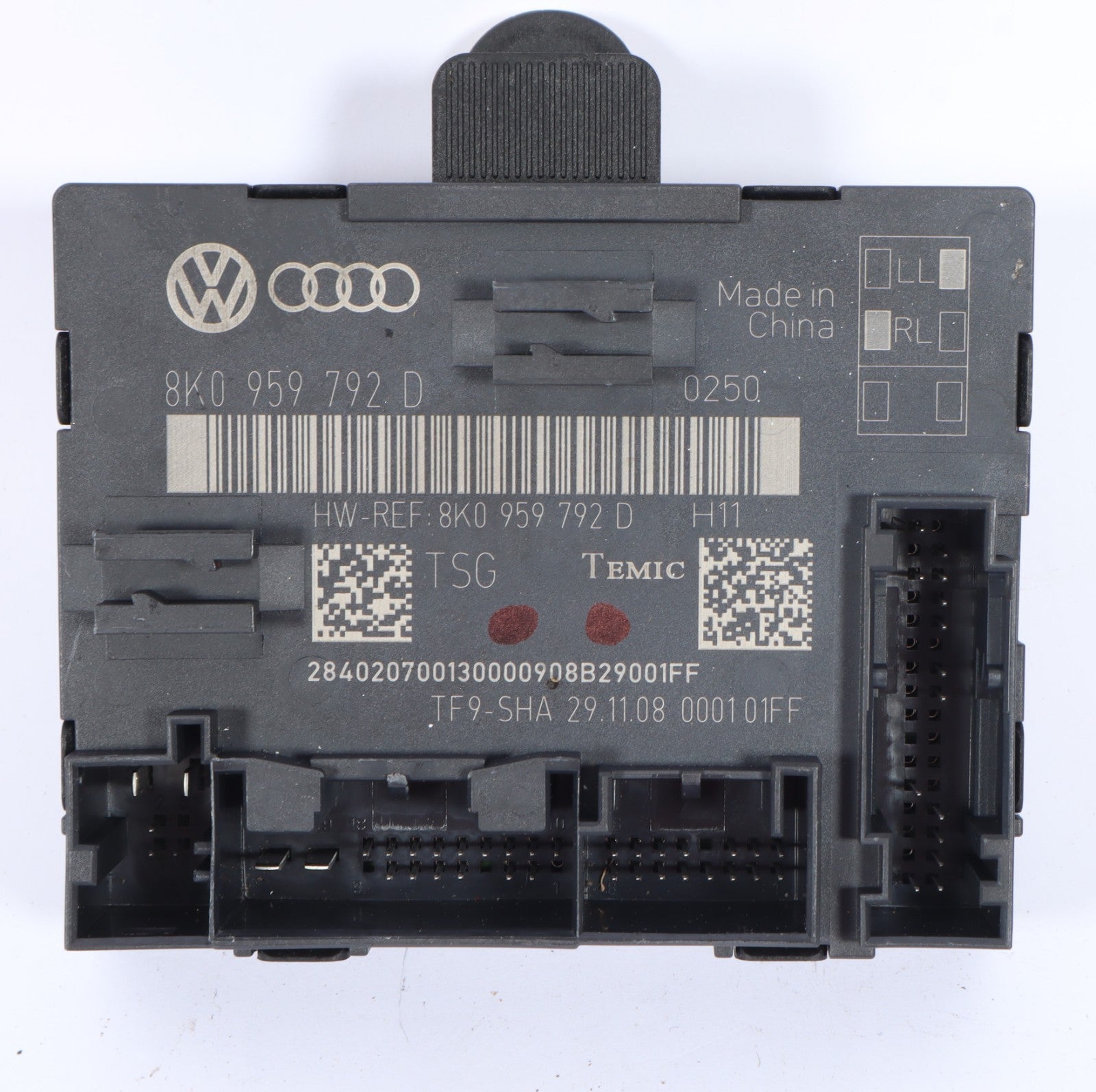 2009 - 2010 AUDI Q5 PASSENGER FRONT RIGHT DOOR CONTROL MODULE 8K0 959 792D OEM