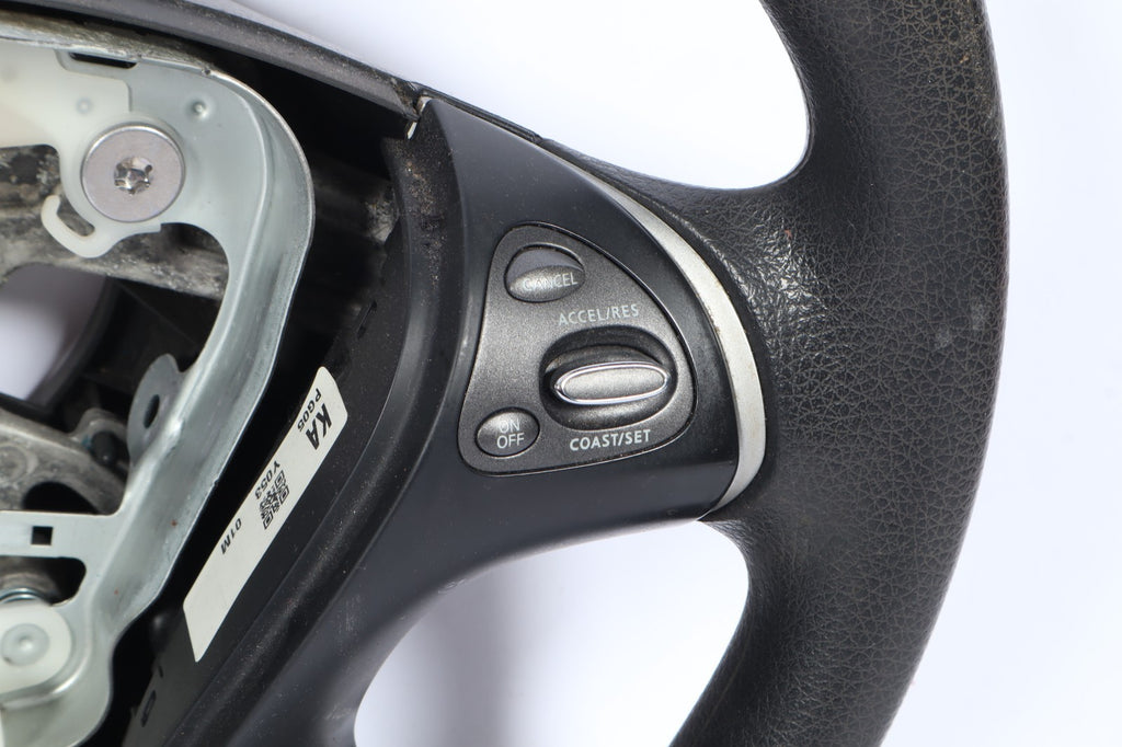 2013-2016 NISSAN PATHFINDER STEERING WHEEL BLACK LEATHER OEM