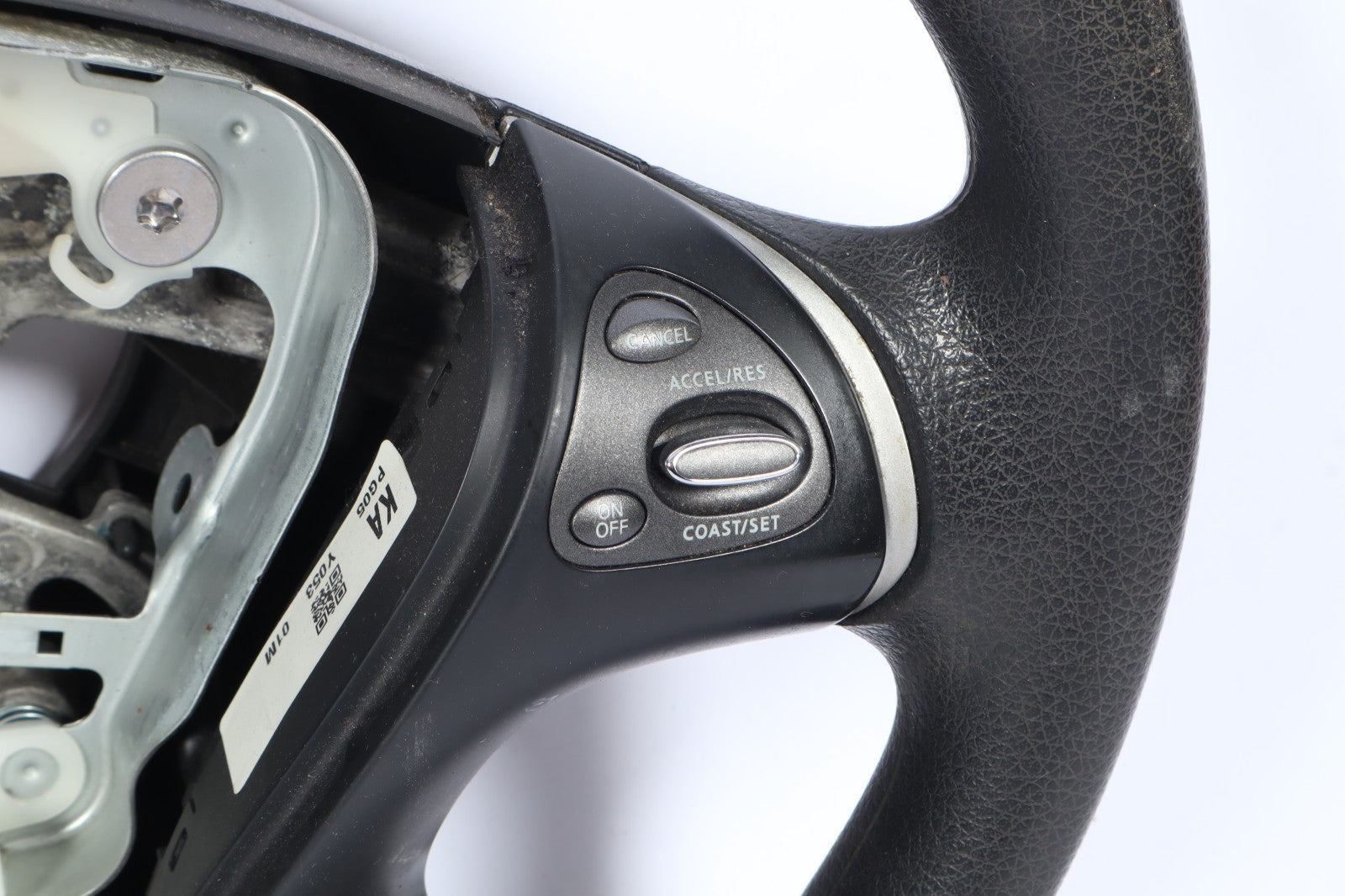 2013-2016 NISSAN PATHFINDER STEERING WHEEL BLACK LEATHER OEM