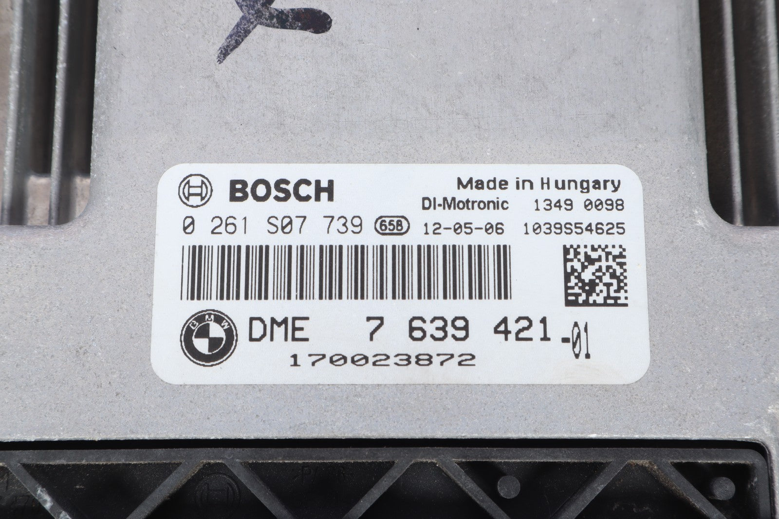 2011-2012 MINI COOPER S ENGINE COMPUTER MODULE ECU ECM PCM OEM 7639421