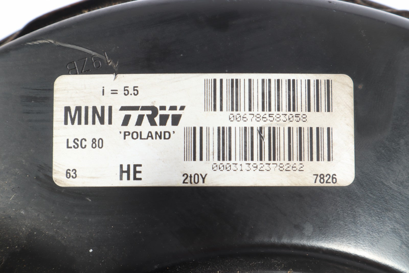 2007-2015 MINI COOPER POWER BRAKE BOOSTER W MASTER CYLINDER OEM