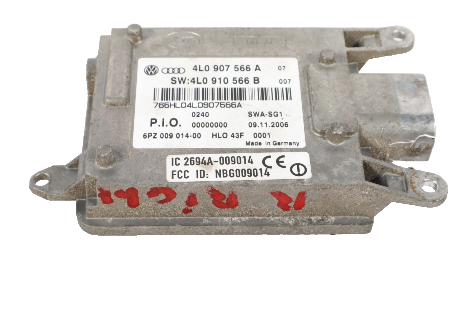 2007-2009 Audi Q7 Rear Right Blind Spot Assist Module 4L0 907 568 A OEM