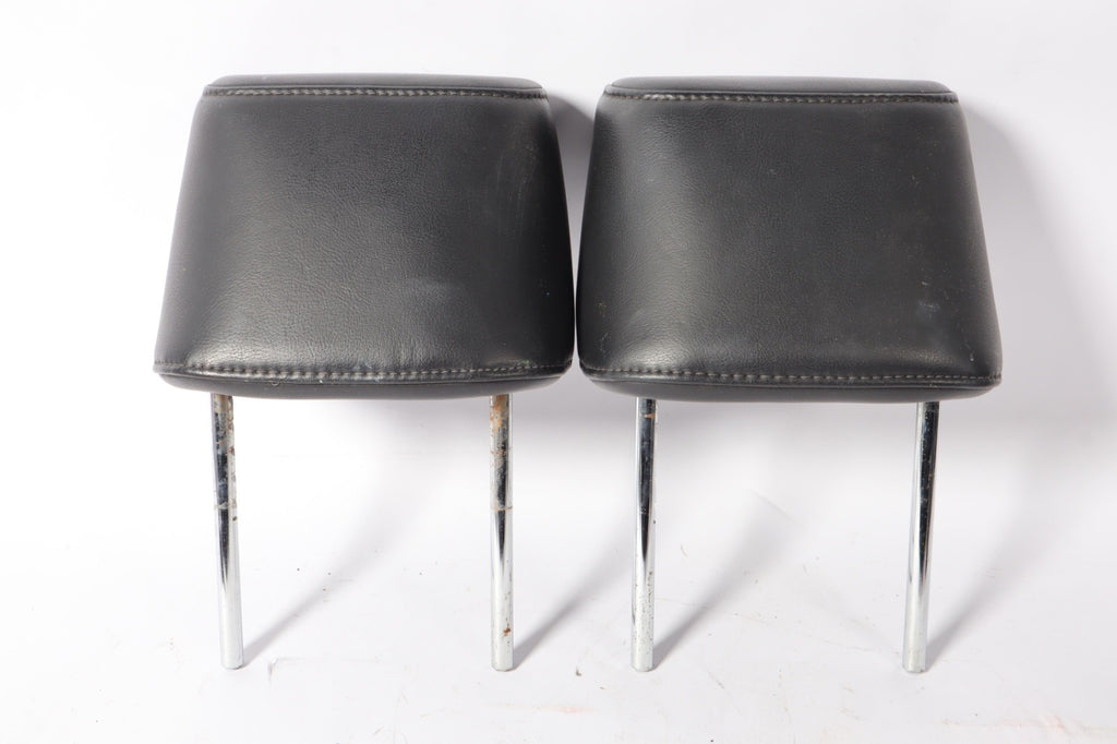2004-2012 Nissan Titan Armada Front Driver Passenger Headrest Set Black OEM