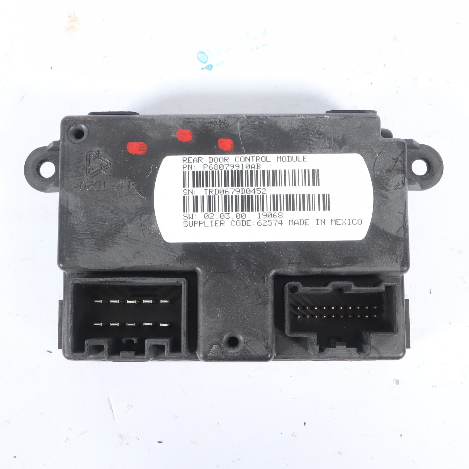 2011-2020 DODGE GRAND CARAVAN REAR LEFT DOOR ACTUATOR CONTROL MODULE 68079910AB