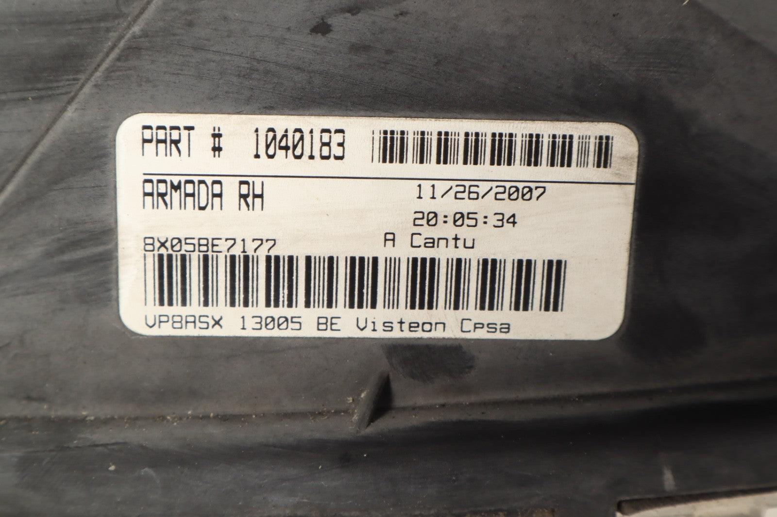 04-07 Nissan Armada Right Passenger Side Headlight Assembly OEM
