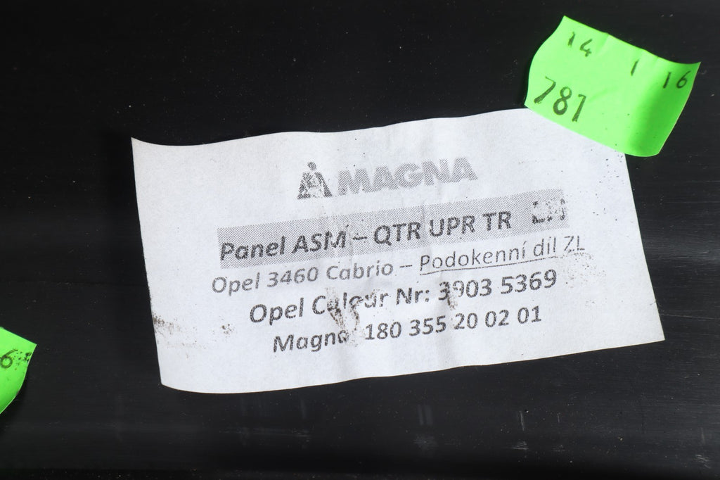 2016-2019 BUICK CASCADA DRIVER SIDE BODY SIDE REAR TRIM PANEL 39035369 OEM