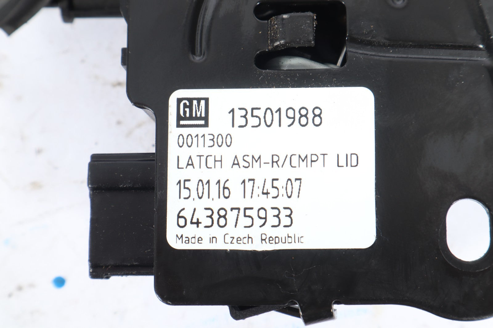 2016 BUICK CASCADA TRUNK LOCK ACTUATOR OEM 13501988