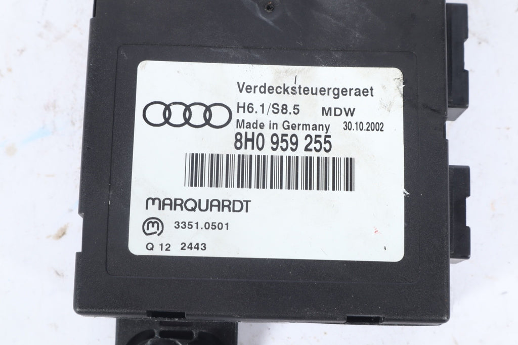 2003-2009 Audi A4 Convertible Roof Top Control Module  8H0959255 OEM
