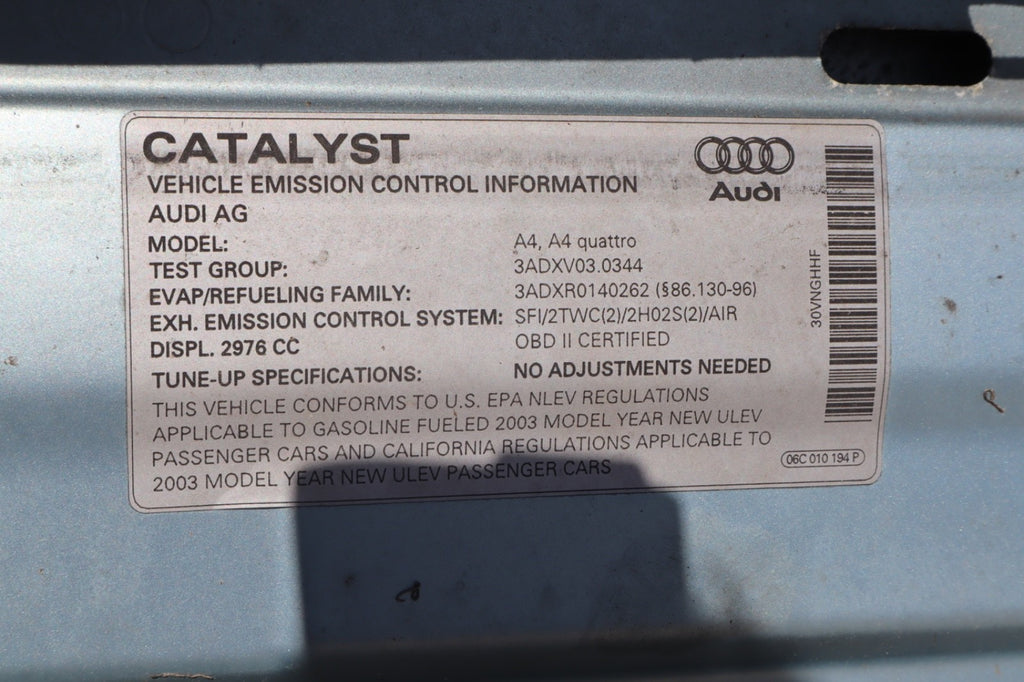 2003-2006 AUDI A4 S4 B6 CONVERTIBLE HOOD OEM ONLY PICK UP!!!