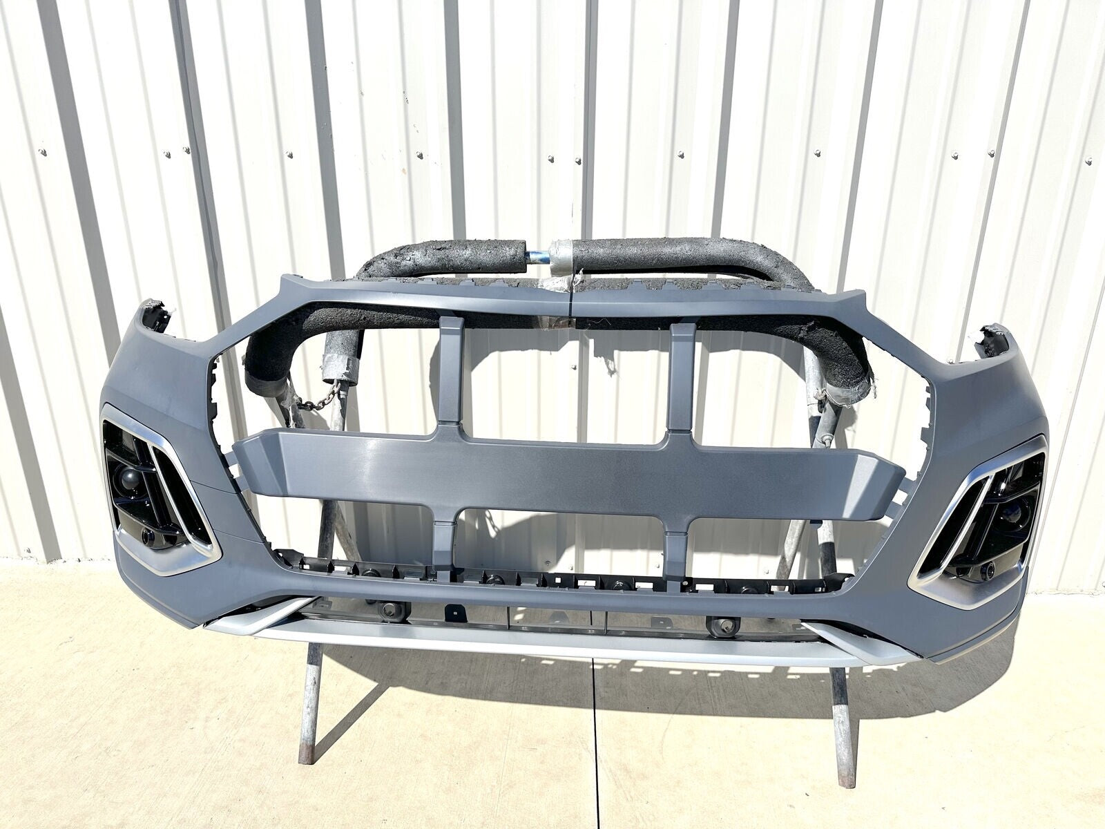 For 2023 Audi Q5 SQ5 S-Line Front Bumper Cover W/Side Grilles