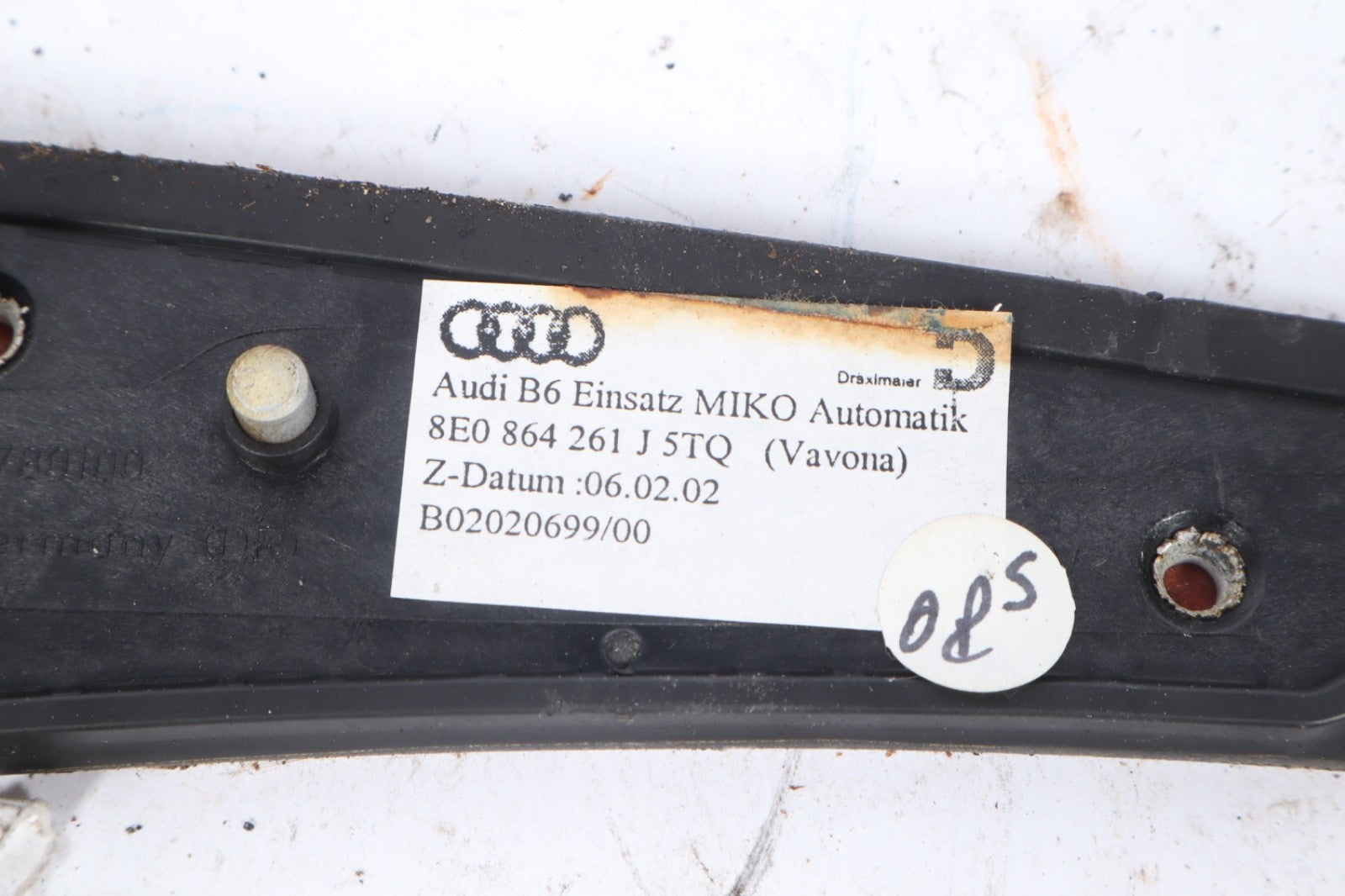 2003-2009 Audi A4 S4 Center  Console Wood Grain Trim OEM 8E0864261