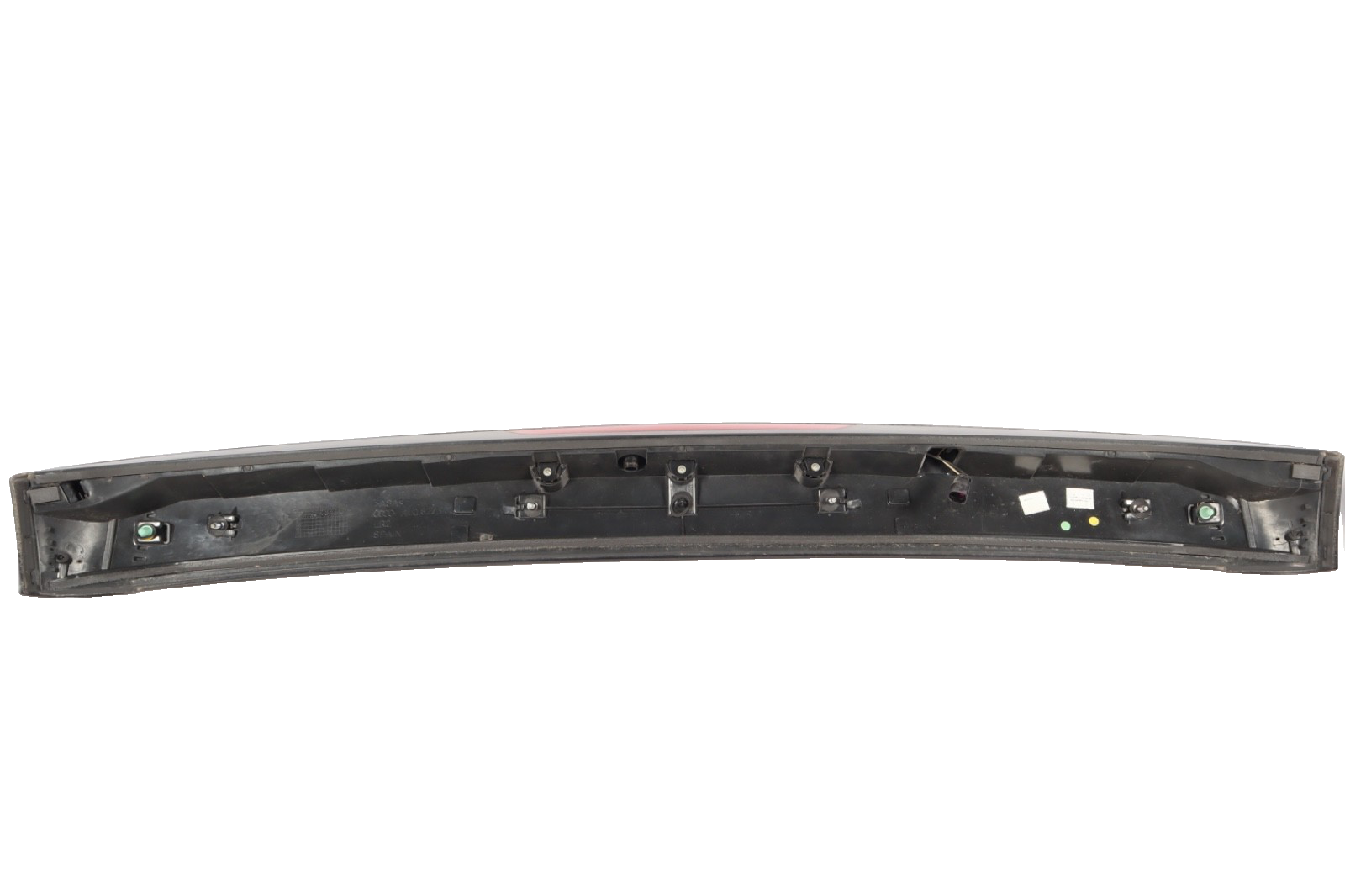 2007-2015 AUDI Q7 REAR SPOILER WING w/ 3rd THIRD BRAKE LIGHT LAMP Black OEM