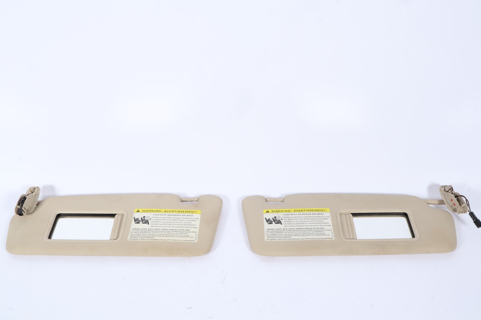 2011-2014 AUDI Q5 SUNVISOR SUN VISOR SHADE RIGHT & LEFT PAIR SET W/MIRROR OEM