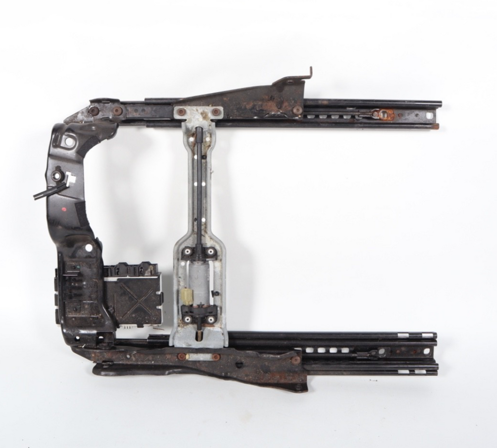 2012-2018 BMW 650i 640i F13 FRONT LEFT SIDE SEAT LOWER TRACK FRAME & MOTORS OEM