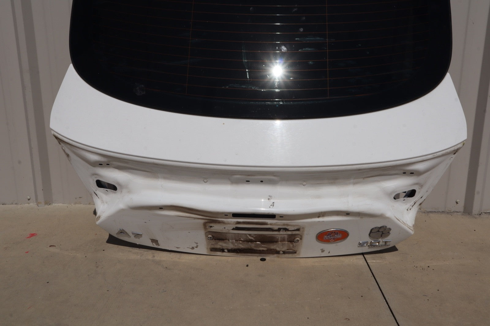 12-17 Audi A7 Rear Trunk Lid Tailgate Liftgate Tail Gate Shell Panel Black Oem