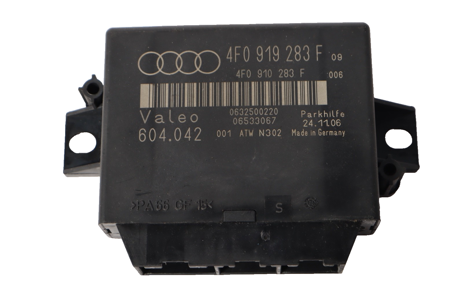 2007-2012 AUDI Q7 DRIVER PARK ASSIST CONTROL MODULE 4F0919283F OEM