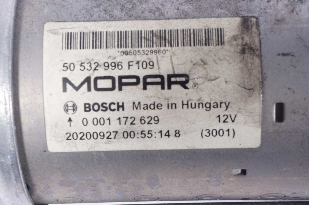 2017-2025 Alfa Romeo Stelvio Starter 2.0L Engine 50532996