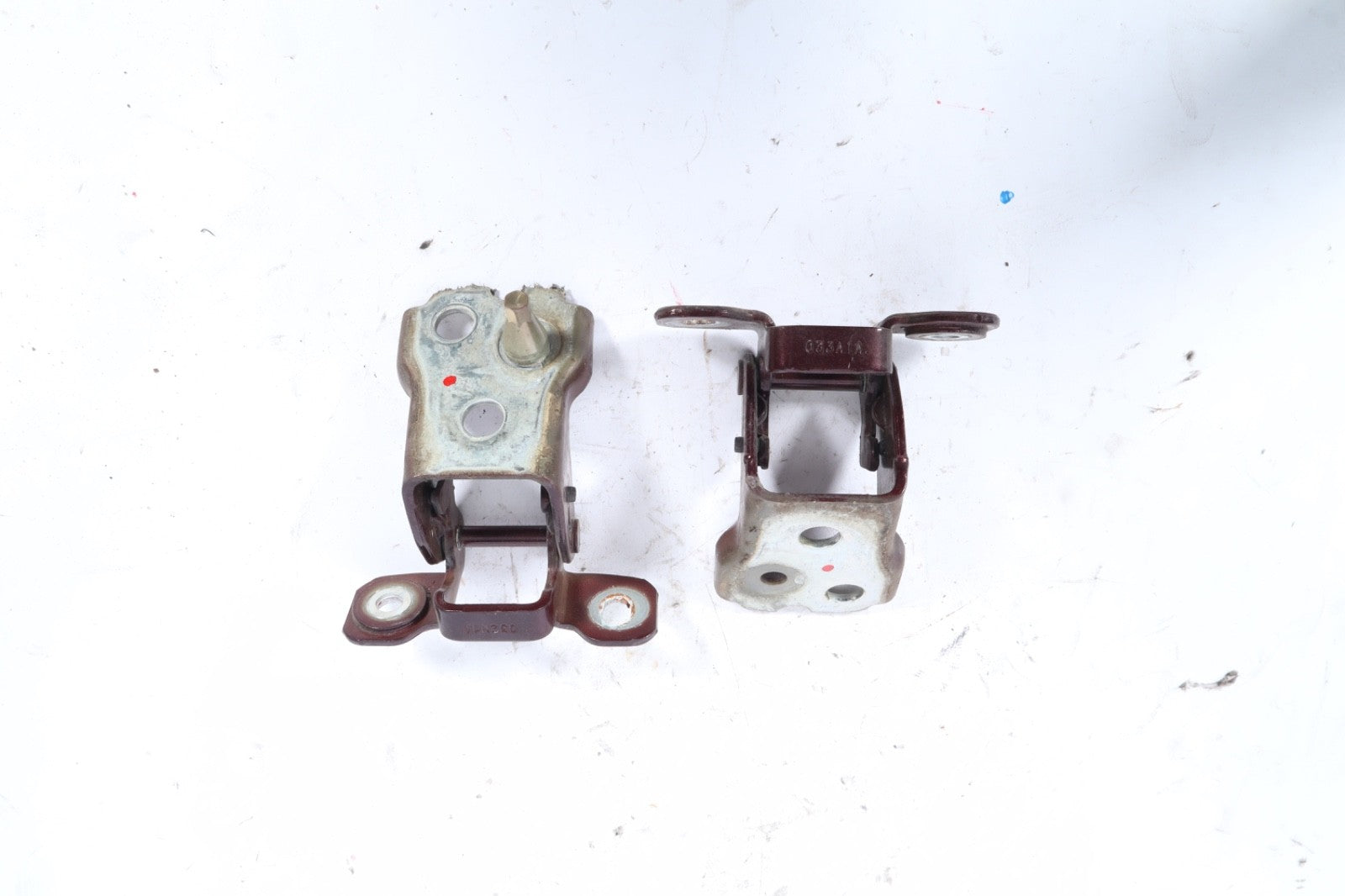 2010-2012 Ford Taurus Front Left Side Upper Lower Door Hinge Pair Set OEM