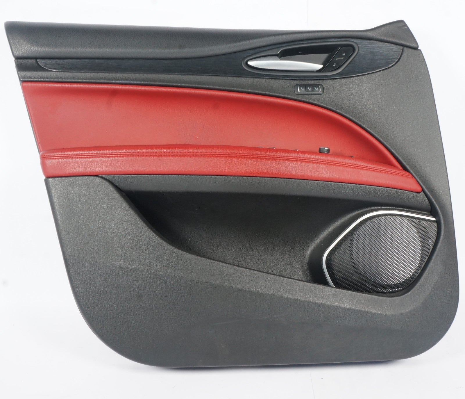 2020 - 2021 ALFA ROMEO STELVIO FRONT LEFT DOOR TRIM PANEL OEM 01561154380 RED
