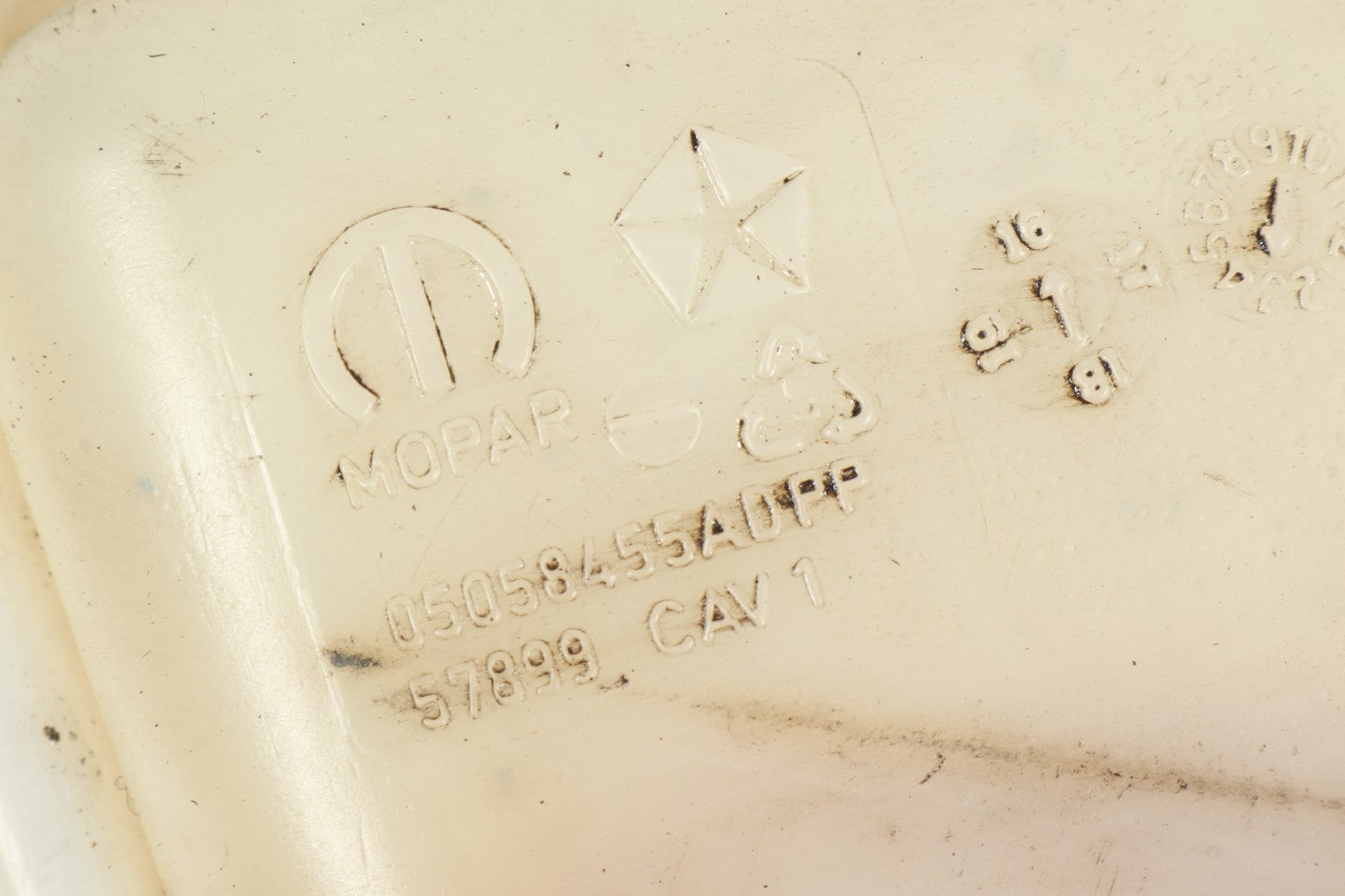 2009-2020 Dodge Journey Engine Coolant Reservoir Tank Genuine OEM 05058455AD
