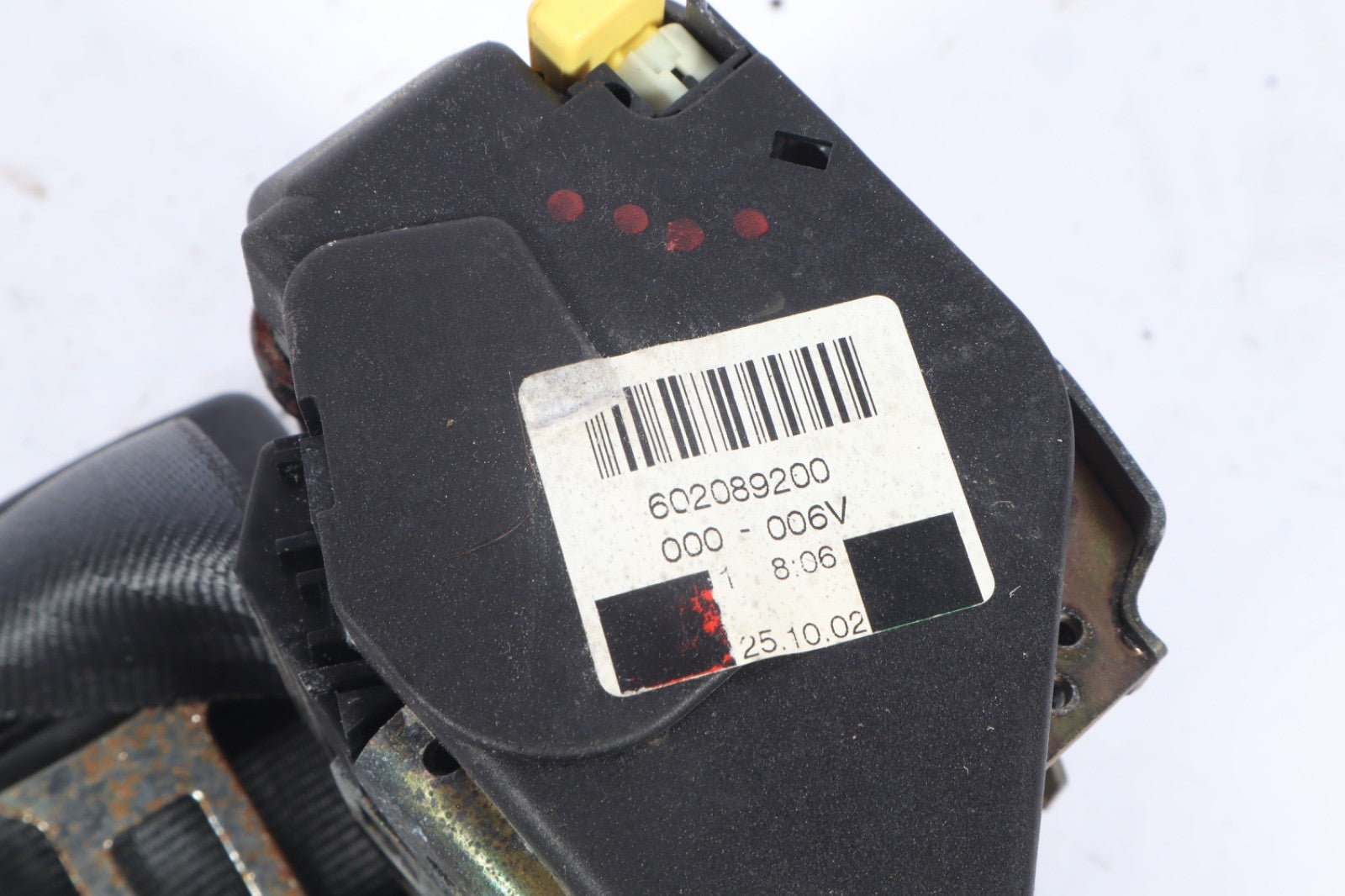 2002-2008 AUDI A4 REAR RIGHT SIDE SEATBELT / SEAT BELT RETRACTOR 602089200 OEM