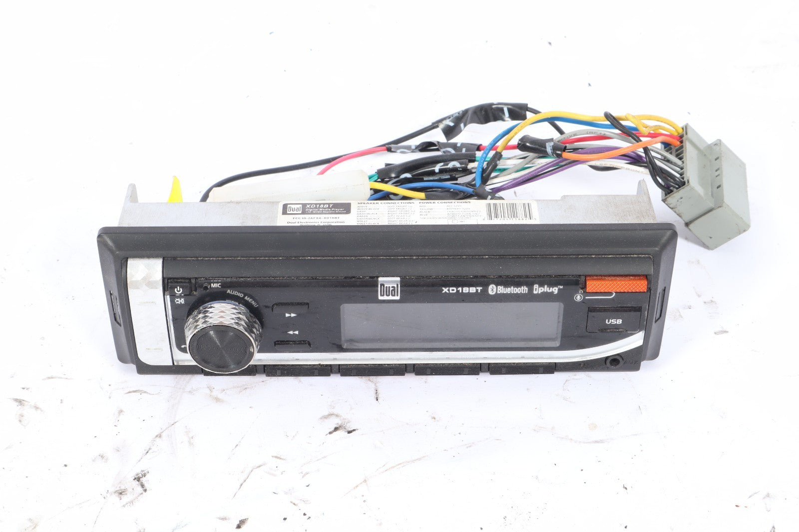 Dual - XD18BT - Single-DIN in-Dash All-Digital Media Receiver w/ Bluetooth