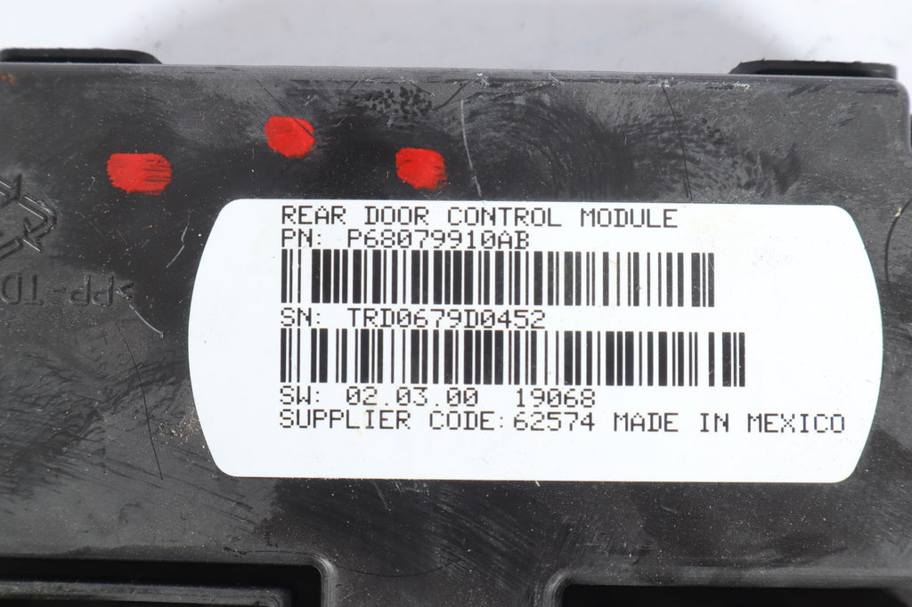 2011-2020 DODGE GRAND CARAVAN REAR LEFT DOOR ACTUATOR CONTROL MODULE 68079910AB