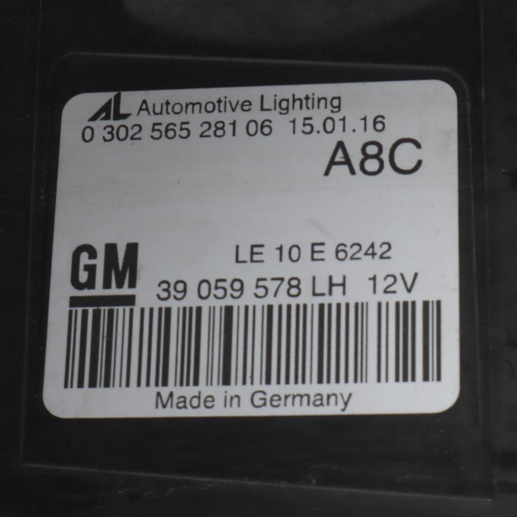 2016-2019 BUICK CASCADA FRONT LEFT XENON HEADLIGHT RH OEM 39059578