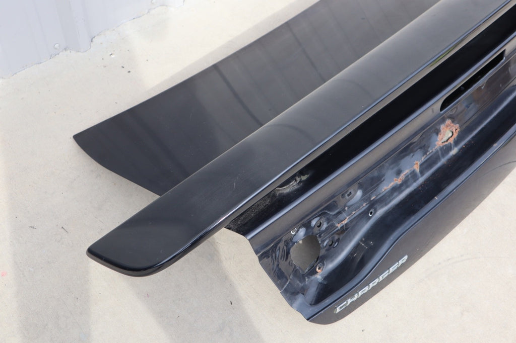 2011-2014 DODGE CHARGER REAR TRUNK DECK LID TAILGATE SPOILER BLACK OEM