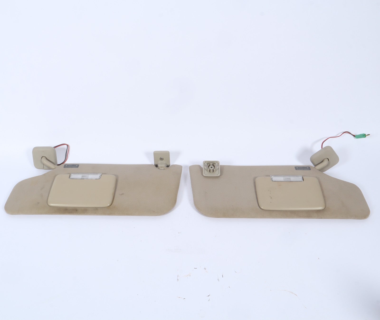 2011-2014 FORD EDGE SUNVISOR SUN VISOR SHADE RIGHT & LEFT PAIR SET W/MIRROR OEM