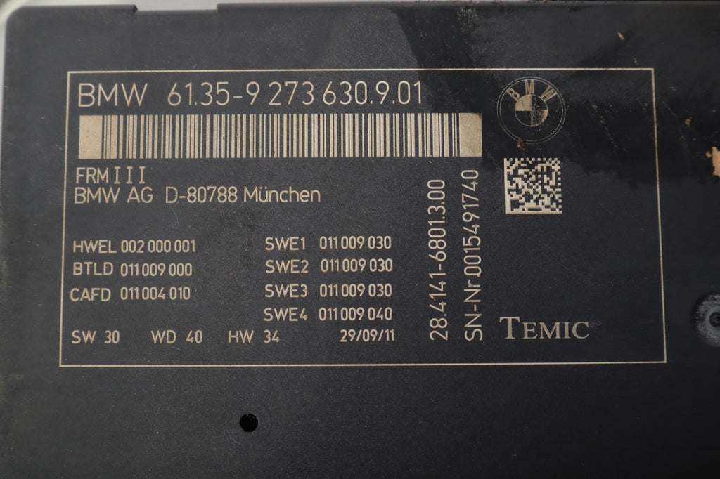 2012-2015 BMW 650i F12 FOOTWELL LIGHT COMPUTER CONTROL MODULE FRM III OEM