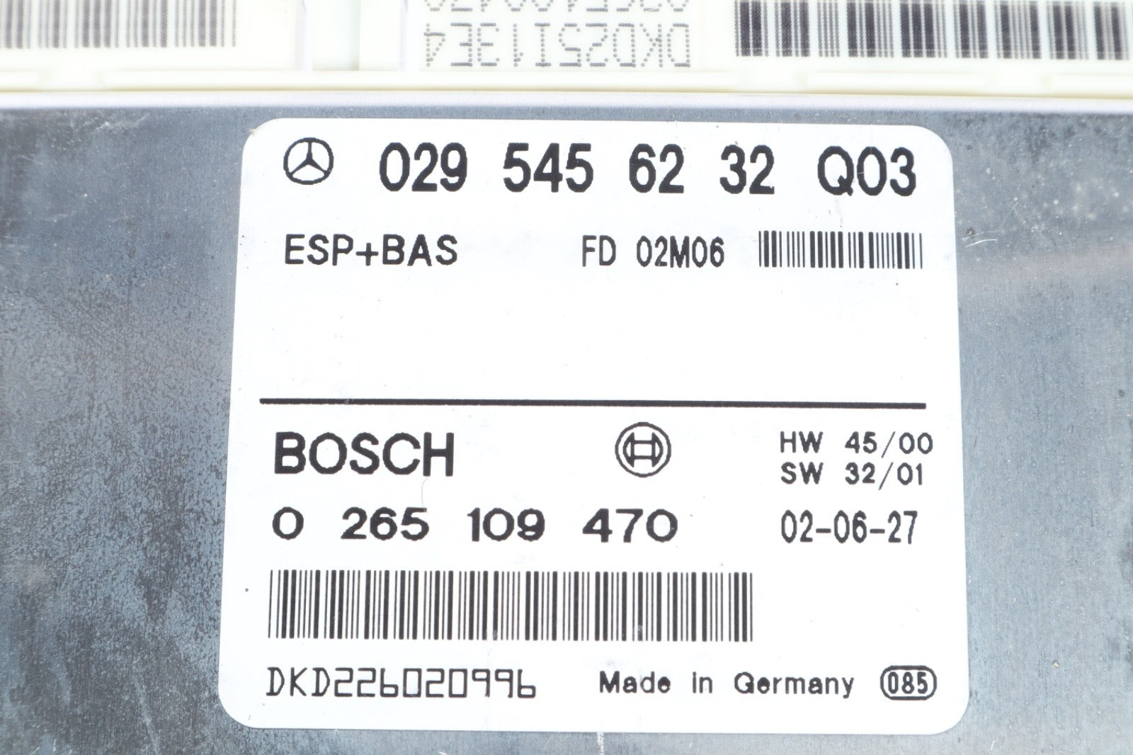 1999 - 2003 Mercedes W208 CLK430 ESP BAS ABS Control Module OEM