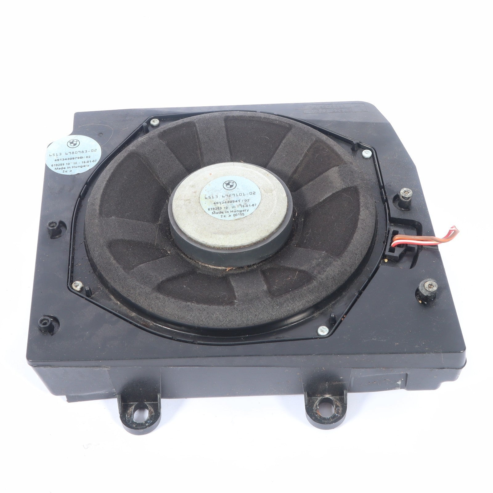 2004-2010  BMW 5X3 LEFT FLOOR SPEAKER SUBWOOFER  6513-6929101-02 OEM