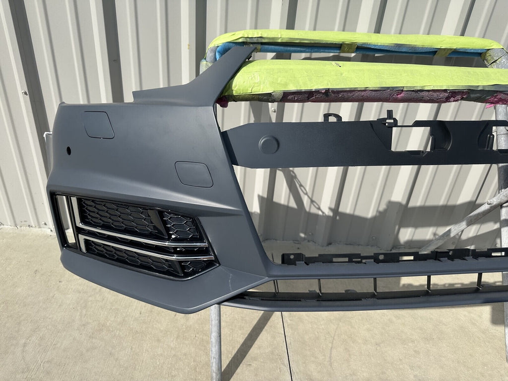 2018 2019 Audi S4 A4 w/ S-line Front Bumper Cover NEW Primed W/Grilles