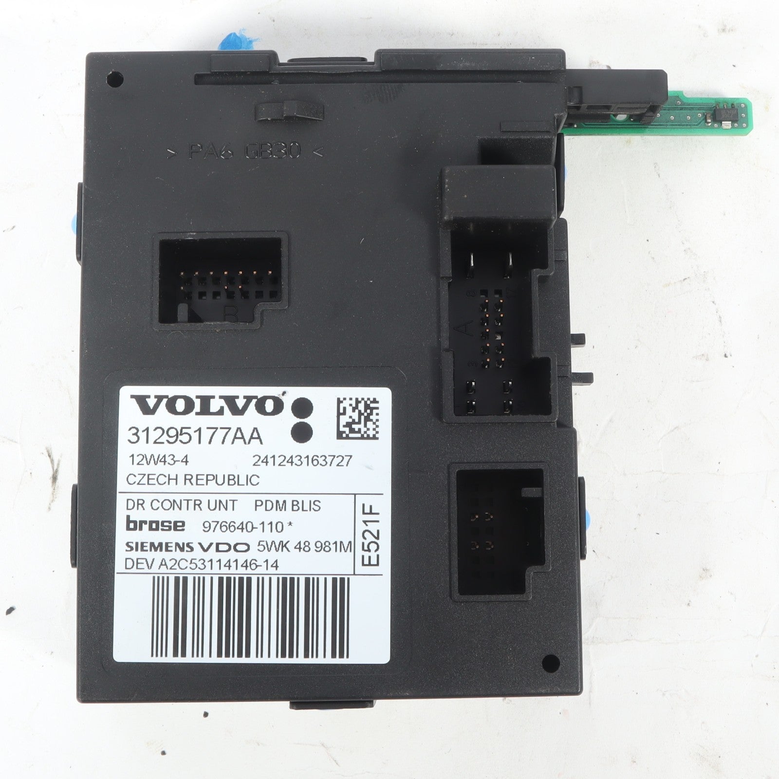 2012 VOLVO C70 FRONT RIGHT WINDOW MOTOR MODULE OEM