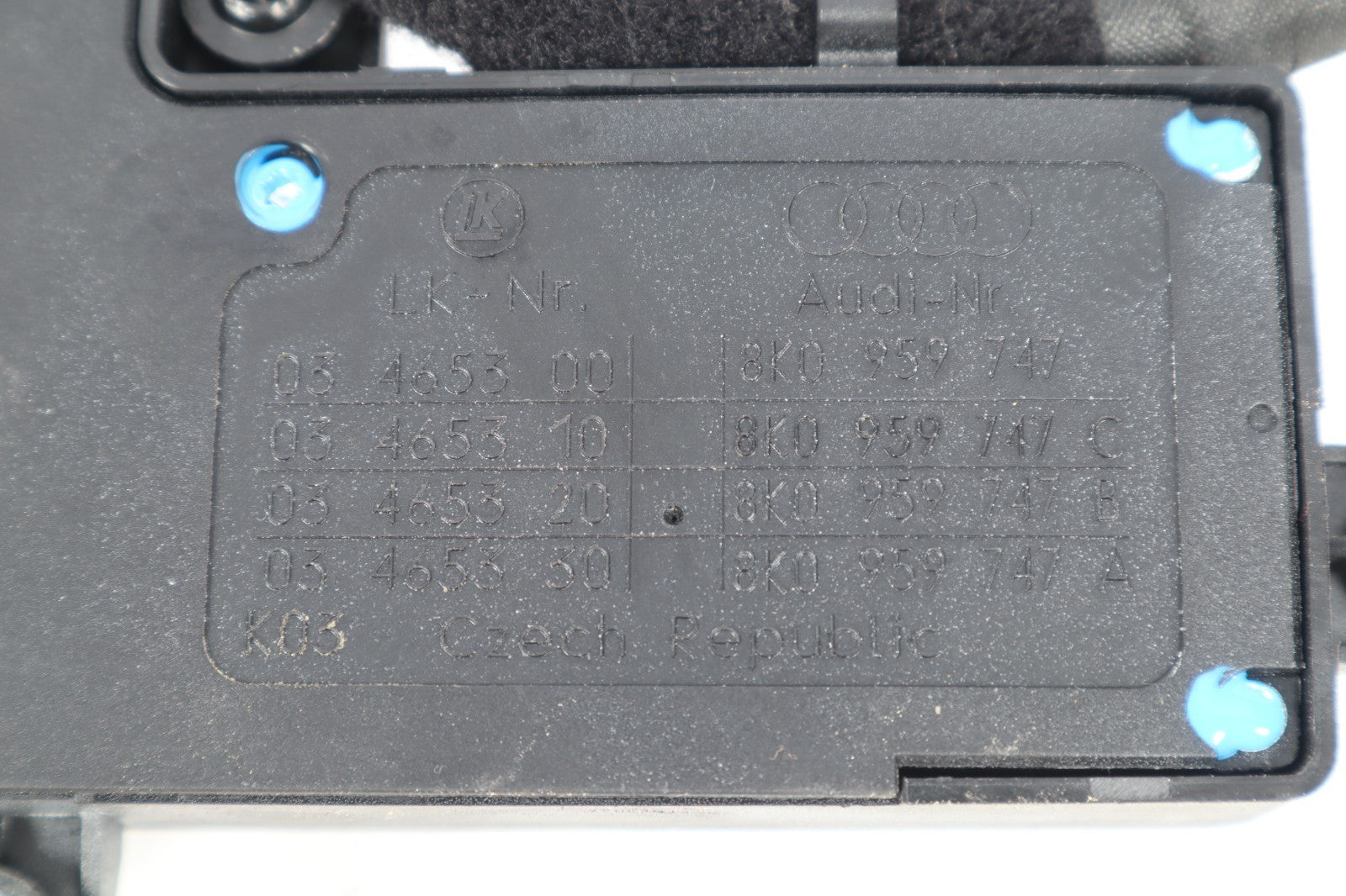 2009-2016 AUDI Q5 DRIVER LEFT FRONT POWER SEAT ADJUSTMENT CONTROL SWITCH OEM