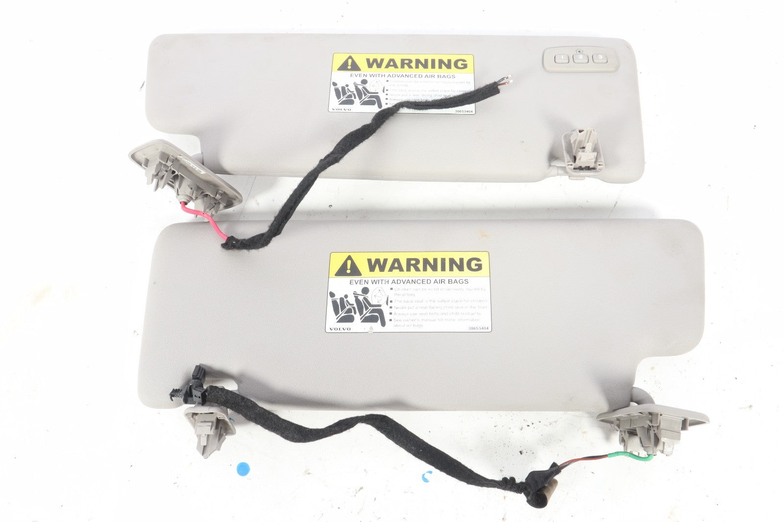 2006-2013 VOLVO C70 DRIVER & PASSENGER CONVERTIBLE SUN VISORS OEM