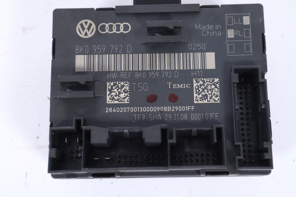 2009 - 2010 AUDI Q5 PASSENGER FRONT RIGHT DOOR CONTROL MODULE 8K0 959 792D OEM