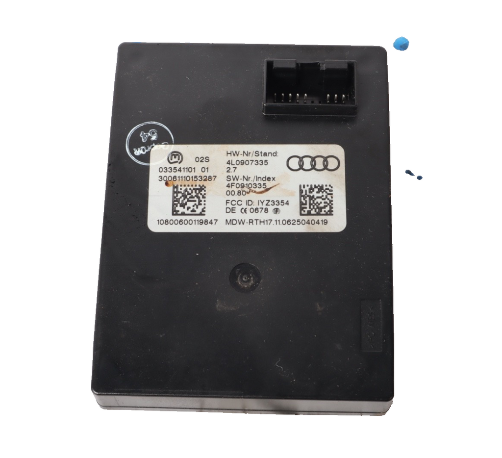 2010 - 2015 Audi Q7 Keyless Entry Computer Control Module 4L0907335 OEM
